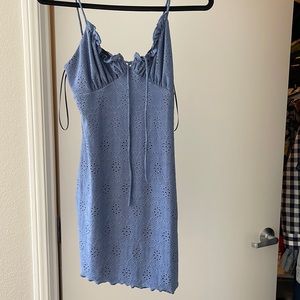 Blue mini dress
